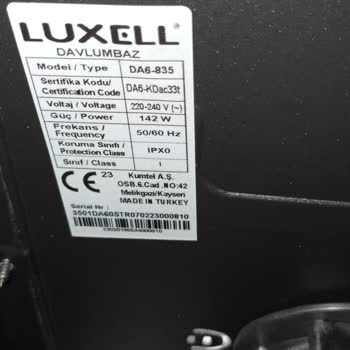 Luxell Davlumbazdan Aşırı Sesler Geliyor, Gıcırtı Vızıltı Sesleri