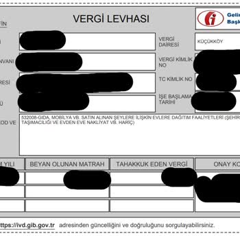 Küçükköy Vergi Dairesi Müdürlüğü Vergi Levhası Sıkıntısı