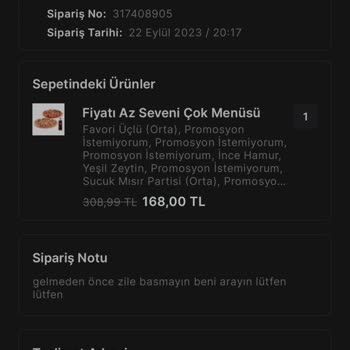 Migros Yemek PizzaLazza Ürün Teslim Edildi Gösterip Teslim Edilmedi
