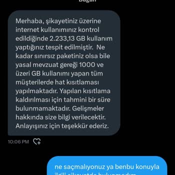 Millenicom Sınırsız Parası Alıp Kota Koyuyor