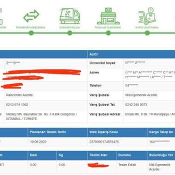 Sürat Kargo Çalışanlarının İşini Yapamaması Ve Saygısızlığı Hakkında