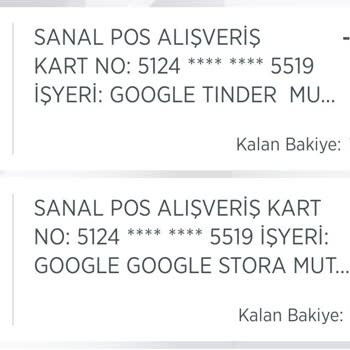 Tinder Hesabım Olmadığı Halde İzinsiz Para Çekimi