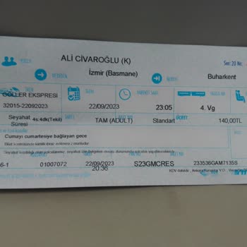 TCDD Bilet Kontrol Görevlisi