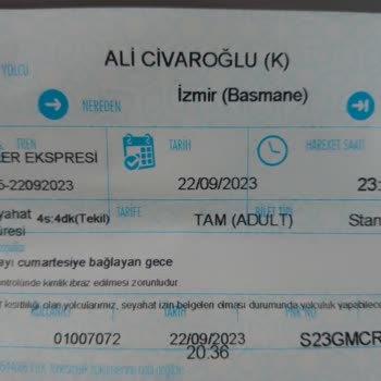 TCDD Bilet Kontrol Görevlisi