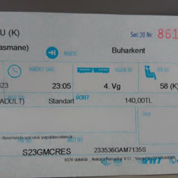 TCDD Bilet Kontrol Görevlisi