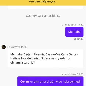 Casinoviva Hesap Blokesi Ve Ödeme Yapmaması!