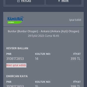Obilet Banka Hesabımdan Parayı Tahsil Etti Ama Biletim İptal Edildi!