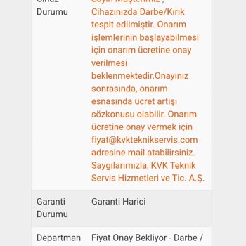 TCL Telefon TCL 40sx Yan Tuş Sorunu Ve Yüksek Servis Ücreti