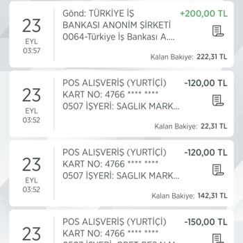 Ziraat Bankası Ziraat Karttan Pos Cihazı Red Verip Hesabımdan 3kez Para Çekildi.