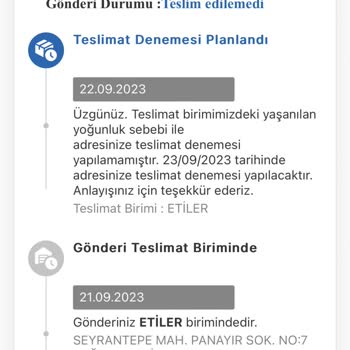 MNG Kargo Etiler Şubesi Ürün Teslimi Yapmıyor