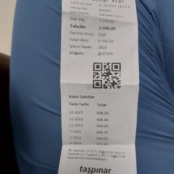 Taşpınar Alışveriş Merkezleri Taksiti Verilen Ürün Başkasına Satılması