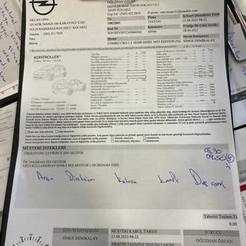 Opel Combo 2021 Model Direksiyon Kutusu