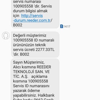 Reeder Garanti Kapsamındaki Üründen Ücret Talep Ediyor