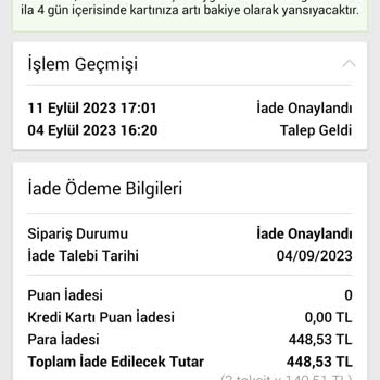 N11 Pişmanlığı Ücret İade Yapılmıyor