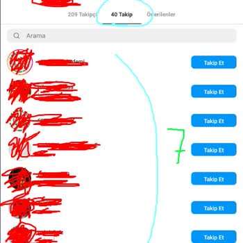 Instagram Bazı Hesapların Gözükmemesi