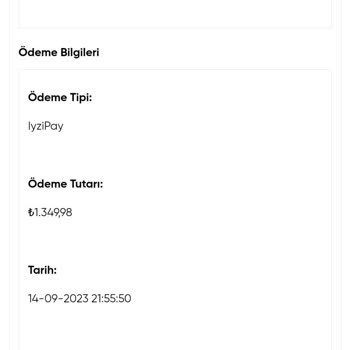 Oyku Wear Ürün Teslim Edilmemesi