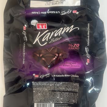 Eti Gıda Karam 60 Gram Yazıyor İçinden 40 Gram Bitter Çikolata Çıkıyor