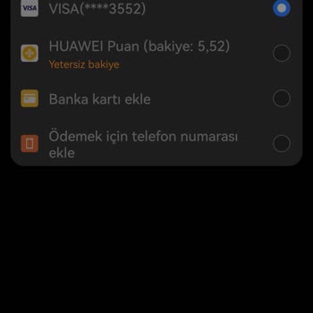 Huawei Ödeme Yöntemi Reddedildi