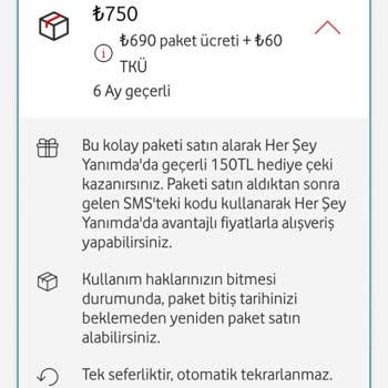 Vodafone Kolay Paketlerden İstenen Haksız Telsiz Kullanım Ücreti
