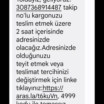 Aras Kargo Adrese Teslimat Yapılmaması