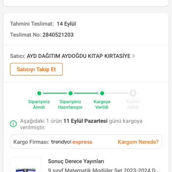 Trendyol Gelmeyen Kargo Müşteri Hizmetleri Sıkıntısı