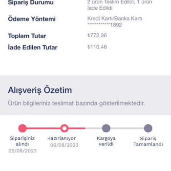 Penti Ürünün Gönderilmemesi Ve İlgisizlik