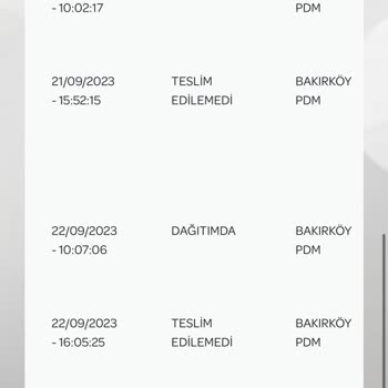 PTT Kargonun Gelmeyen Gönderileri