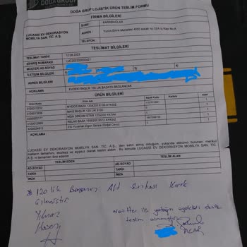 Lova Yatak Aldığım Ürünler Teslim Edilmedi