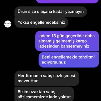 Nomore Butik Yanıltılmam Ve Tehdit Edilmek