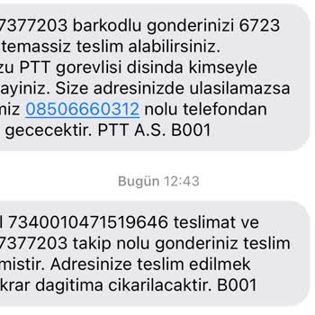 PTT Kargonun Evde Olmama Rağmen Bana Ulaşmaması