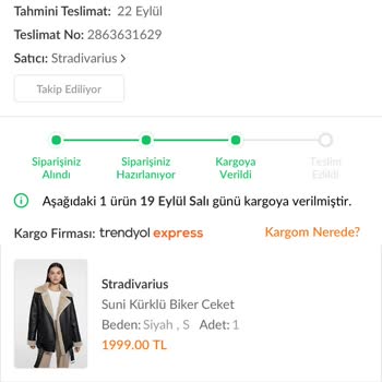 Trendyol Express Kargo Gecikmesi Ve Yeterli Bilgi Verilmemesi