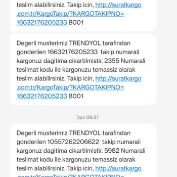 Sürat Kargo Teslimatı Olmayan Kargo