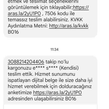 Şanlıurfa Akçakale Aras Kargo Kargomu Teslim Etmeden Teslim Edildi!
