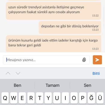 Trendyol İademi Kabul Etmiyor