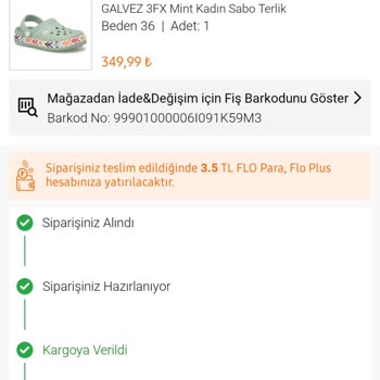 Kinetix FLO İnternet Sitesi Yanlış Ürün