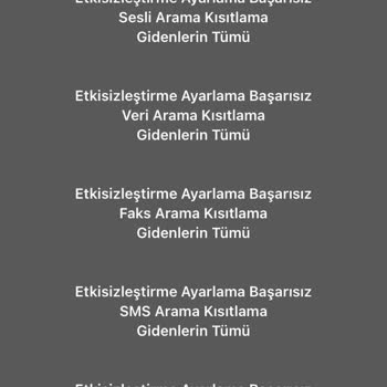 Vodafone Hattımın Aramalara Kapalı Olması