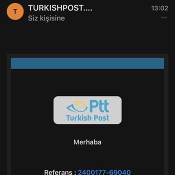 PTT Kargo PTT Adına Gelen Mailler.