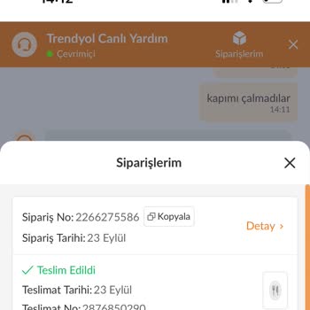 Trendyol Yemek Siparişim Teslim Edildi Yazıyor Teslimat Yapılmadı!