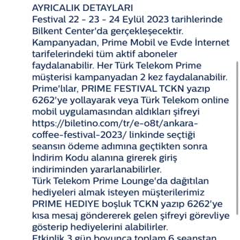 Etkinliğe 2 Saat Kaldı Türk Telekom Prime Kampanya Kodu Veremedi
