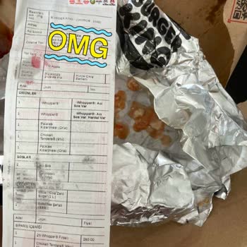 Tıkla Gelsin Burger King Siparişimden Kurt Çıktı