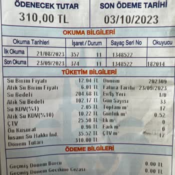İSKİ Yüksek Gelen Su Faturası