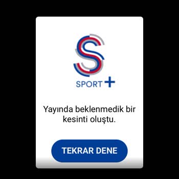 S Sport Plus Hata Veriyor. Maç İzleyemiyorum.
