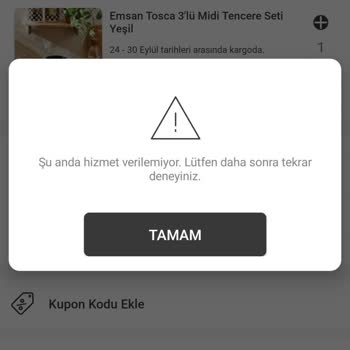 Karaca Züccaciye Karaca Uygulaması Hatası