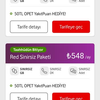 Vodafone Tarife Ve Fatura Kampanya