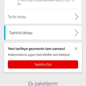 Vodafone Tarife Ve Fatura Kampanya