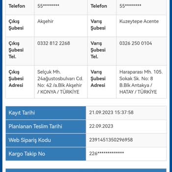 Sürat Kargo Yanlış Yeren Giden Geciken Kargo