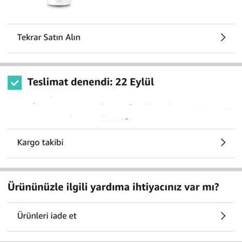 Amazon Türkiye Sipariş Ve Teslimat Problemi