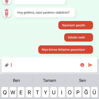 Tıkla Gelsin Verdiğim Sipariş İle İlgili Muhatap Bulamıyorum