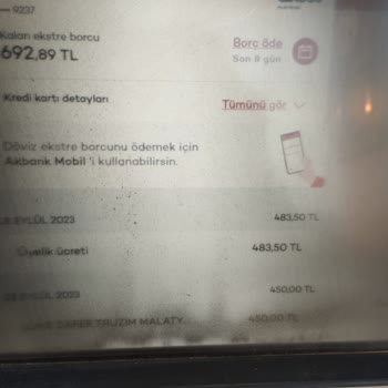 Akbank Kart Aidat İptali