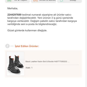 Trendyol Ve Benjamin Sport Ürün Değişim Şikayeti